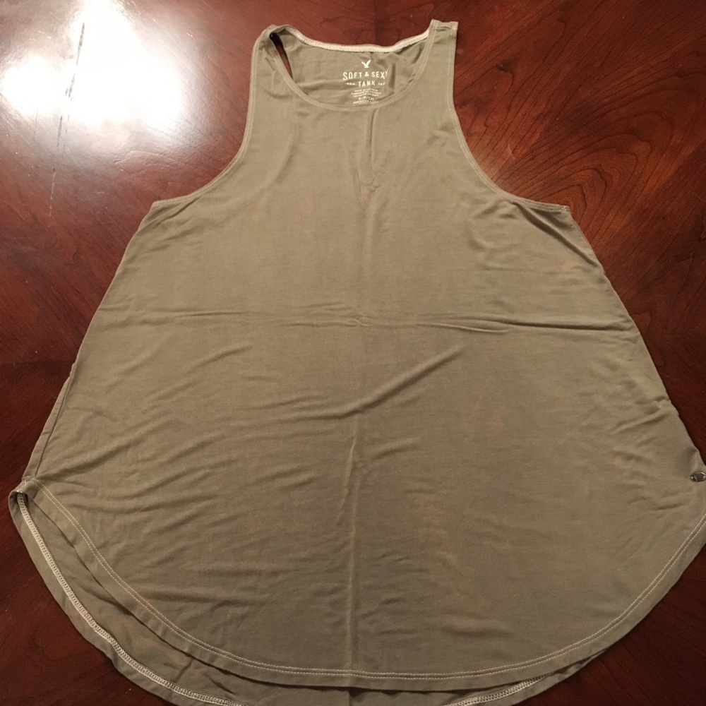 American Eagle Olive Green Tank Top